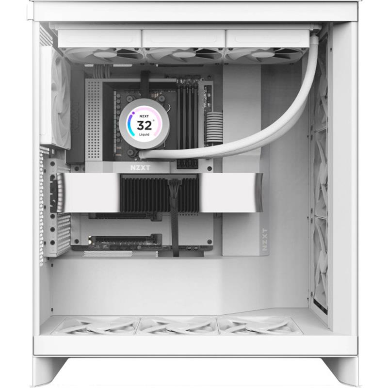 Корпус NZXT H7 Flow White (CM-H72FW-01) без БЖ