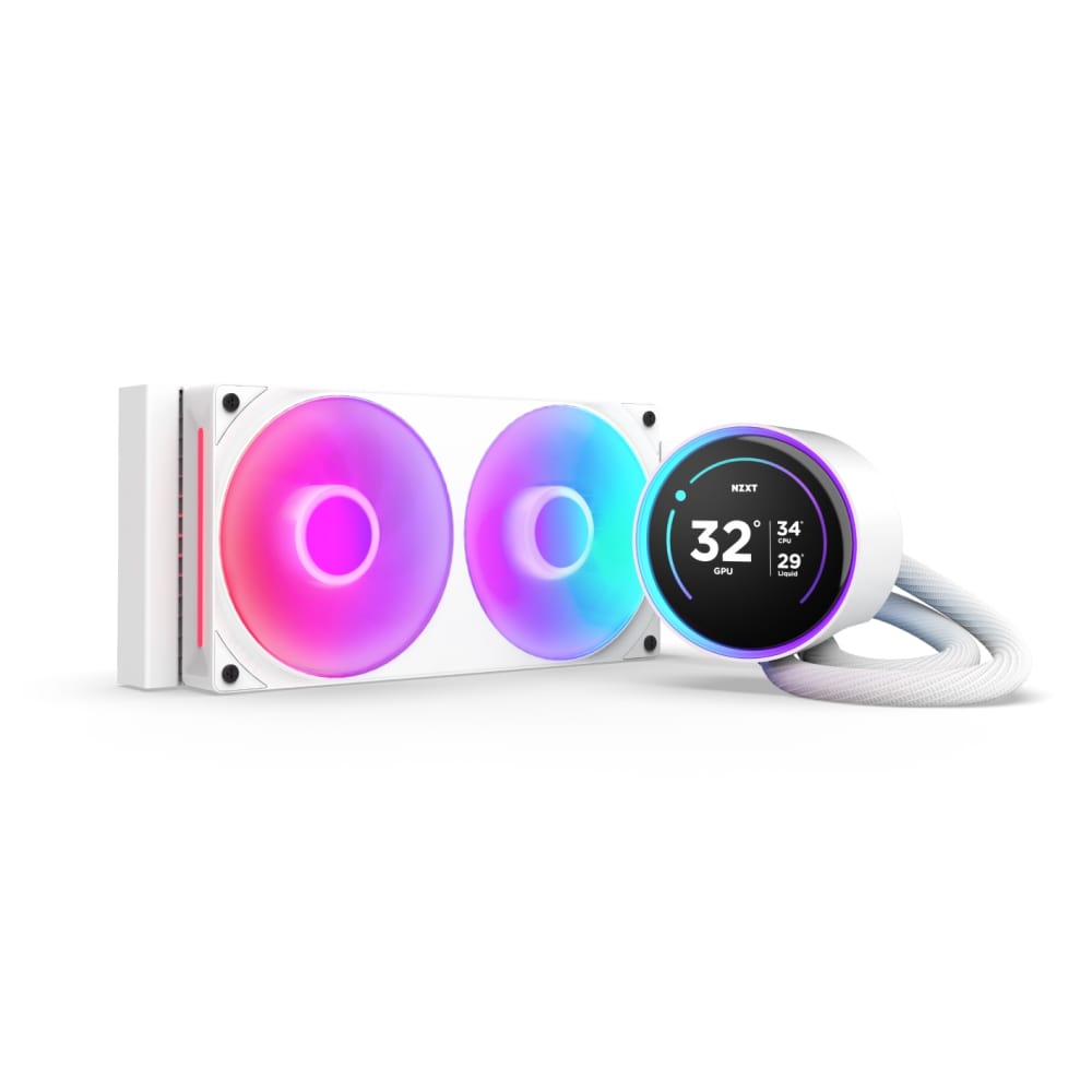 Система водяного охолодження NZXT Kraken Elite 240 RGB White (RL-KR24E-W2)