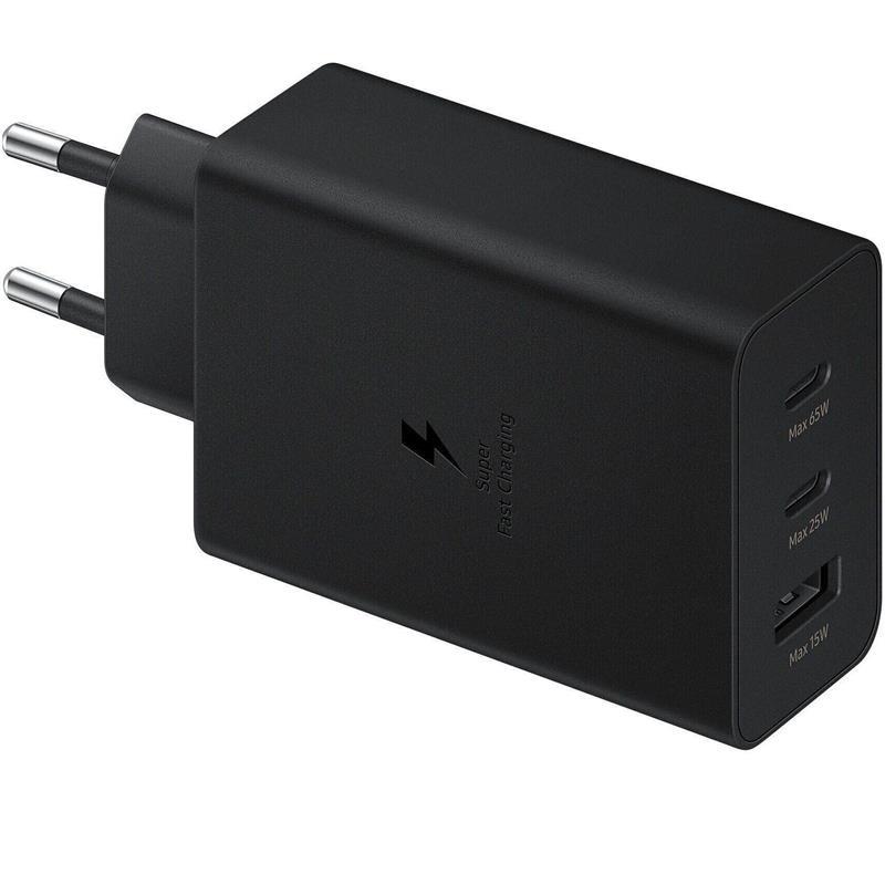 Сетевое зарядное устройство Samsung Trio 65W 65 Вт Чорний