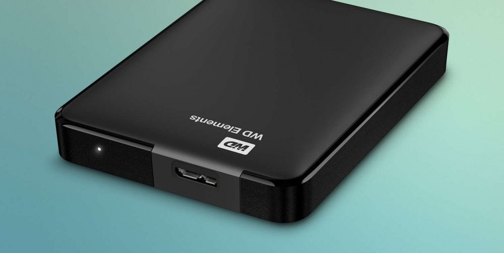 Зовнішній жорсткий диск 2.5" USB 1.0TB WD Elements Black (WDBUZG0010BBK-WESN)