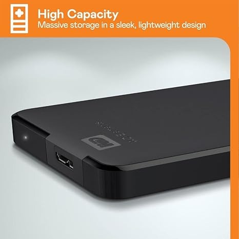 Зовнішній жорсткий диск 2.5" USB 2.0TB WD Elements Portable Black (WDBU6Y0020BBK-WESN)