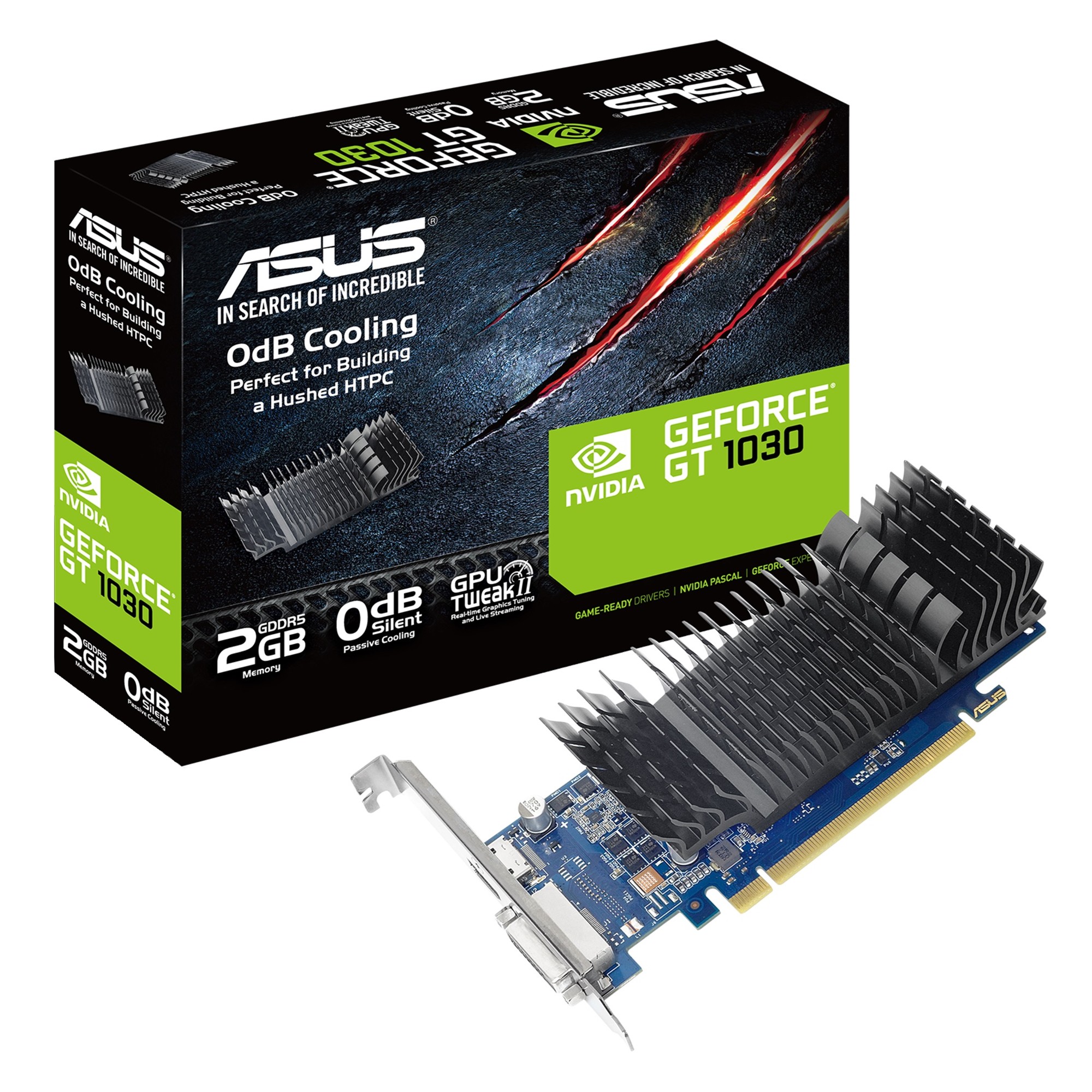 Відеокарта GF GT 1030 2GB GDDR5 Asus (GT1030-SL-2G-BRK)