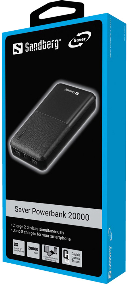 Універсальна мобільна батарея Sandberg Saver 20000mAh Black (320-42)