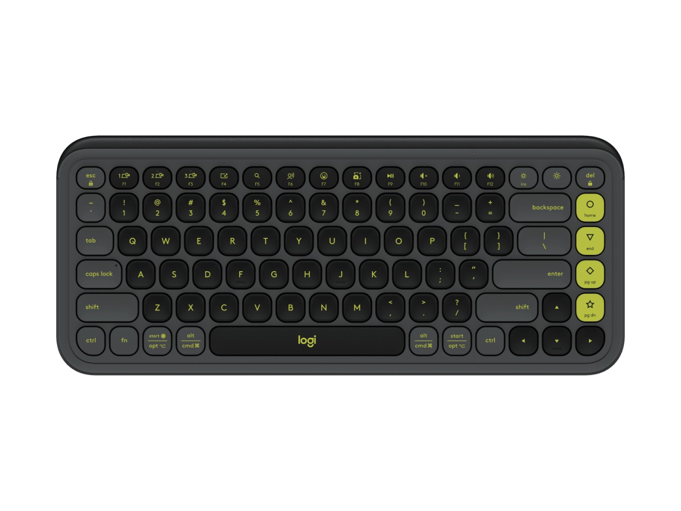 Клавiатура бездротова Logitech Pop Icon Keys Graphite (920-013157)