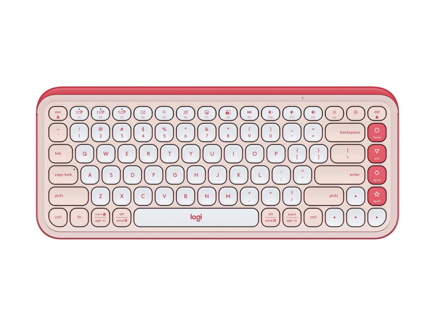 Клавiатура бездротова Logitech Pop Icon Keys Rose (920-013073)