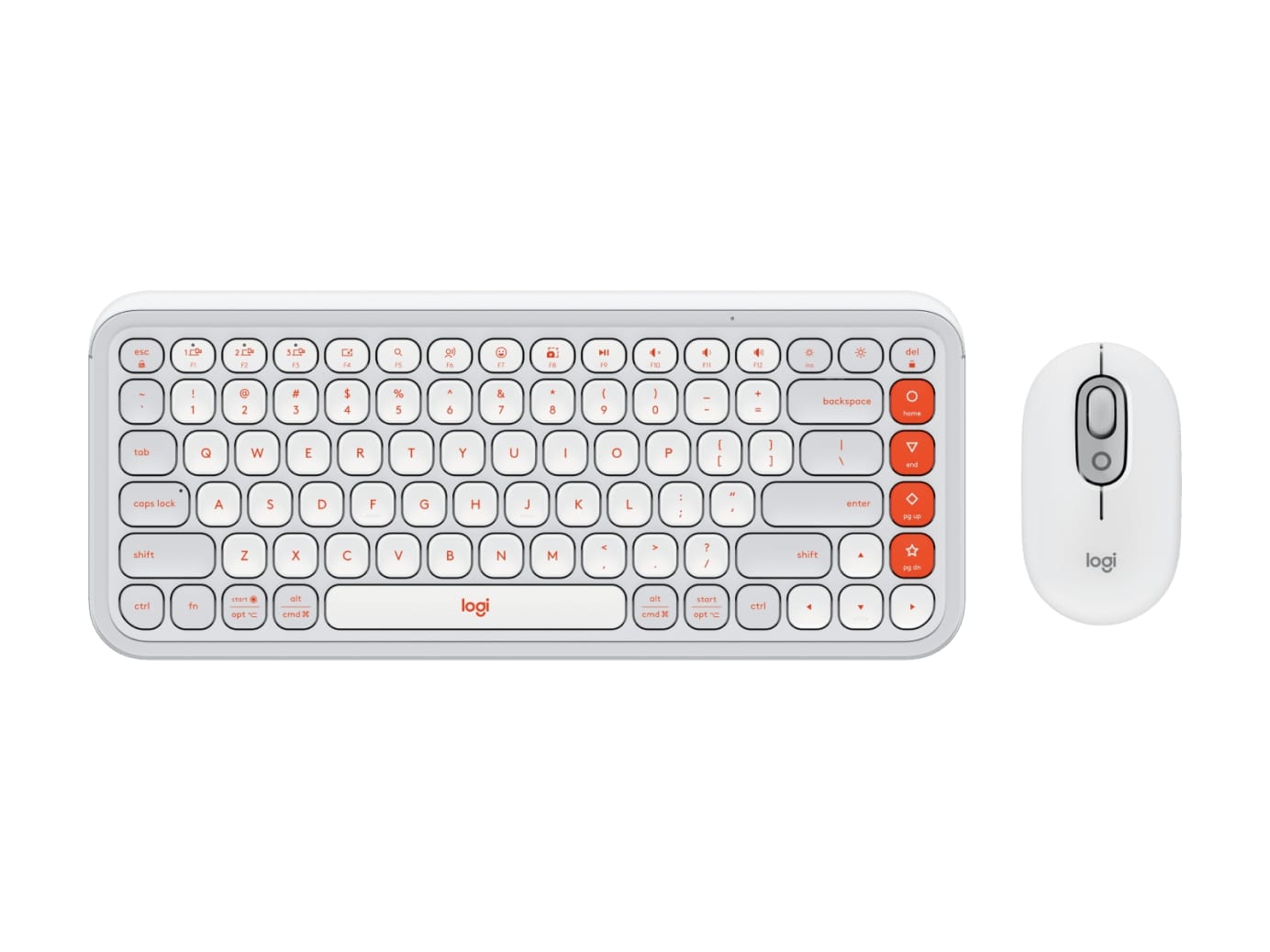 Комплект (клавіатура, миша) бездротовий Logitech Pop Icon Combo Off White (920-013141)