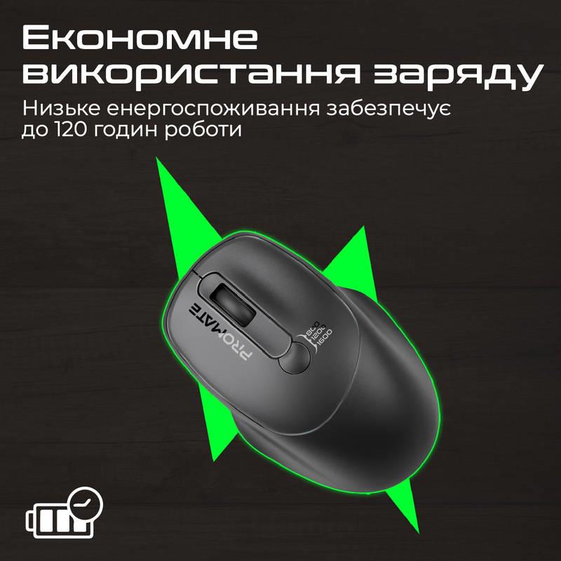 Миша бездротова Promate UniGlide Black