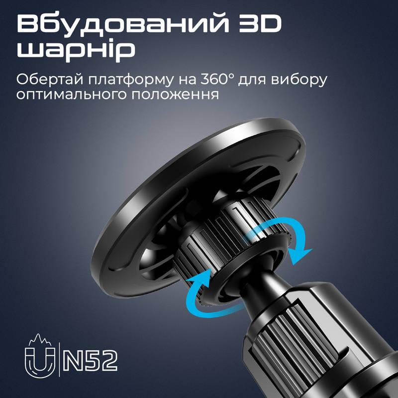 Тримач автомобільний Promate Clipmount Black