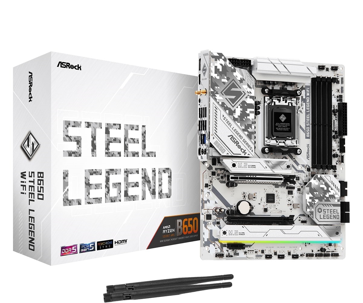 Материнська плата ASRock B650 Steel Legend WiFi Socket AM5