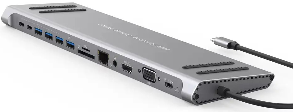 Концентратор-підставка USB-C XoKo AC-1400 (XK-AC1400-SL)