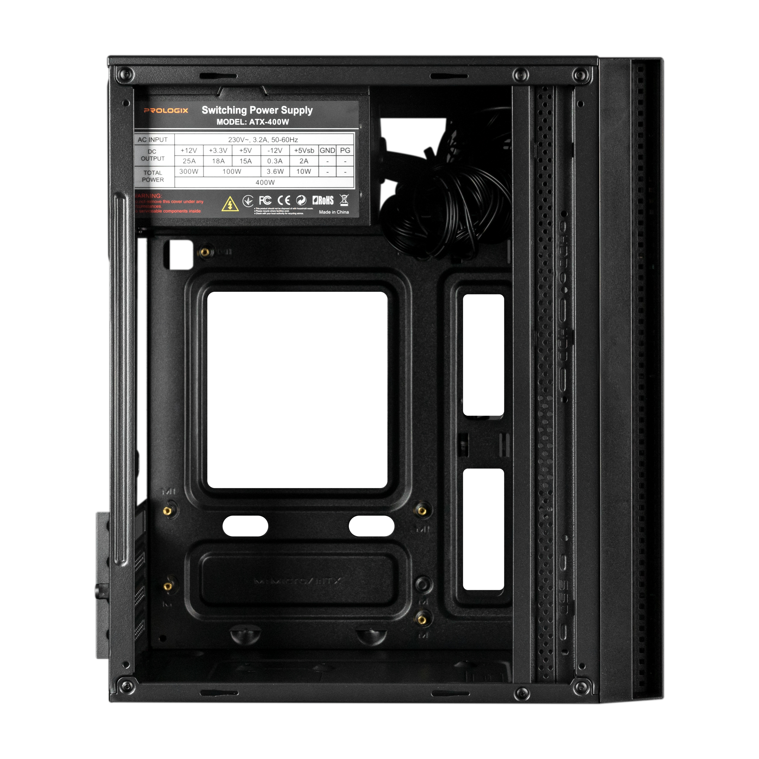 Корпус Prologix E124 400W Black