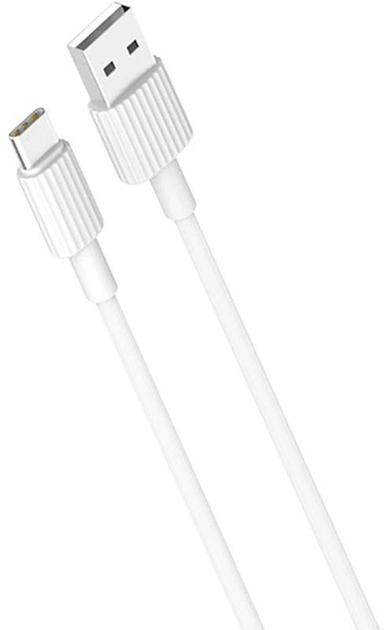 Кабель XO NB156 USB - USB Type-C (M/M), 1 м, White (NB156-TC-1-WH)