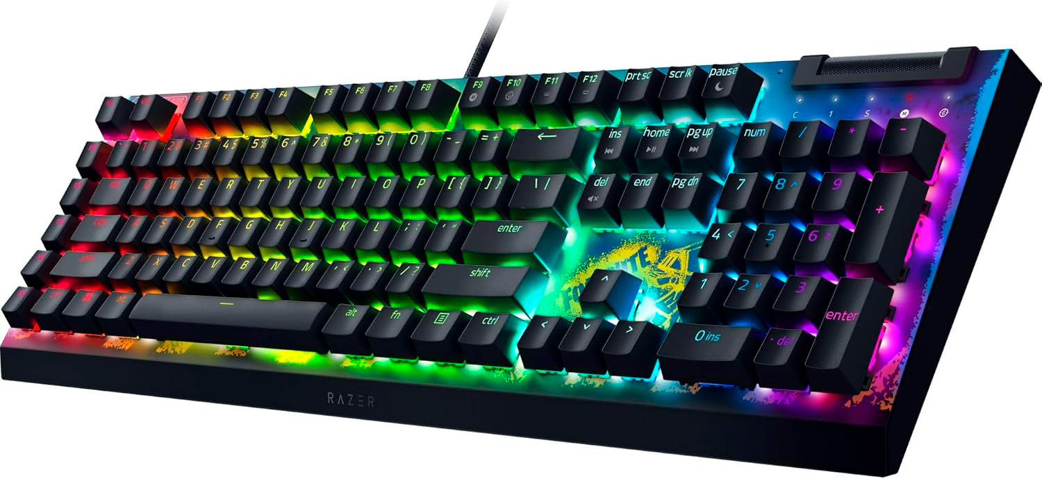 Клавіатура Razer BlackWidow V4 X Yellow Switch Fortnite (RZ03-04703600-R3M1)