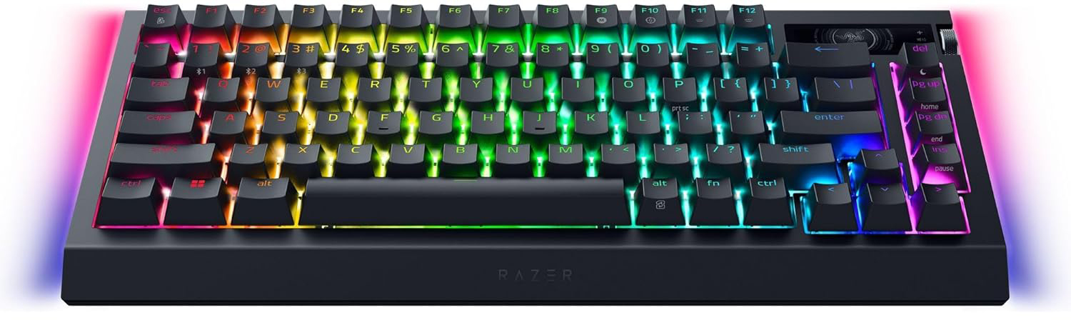 Клавіатура бездротова Razer BlackWidow V4 Pro 75% Black (RZ03-05130300-R3E1)