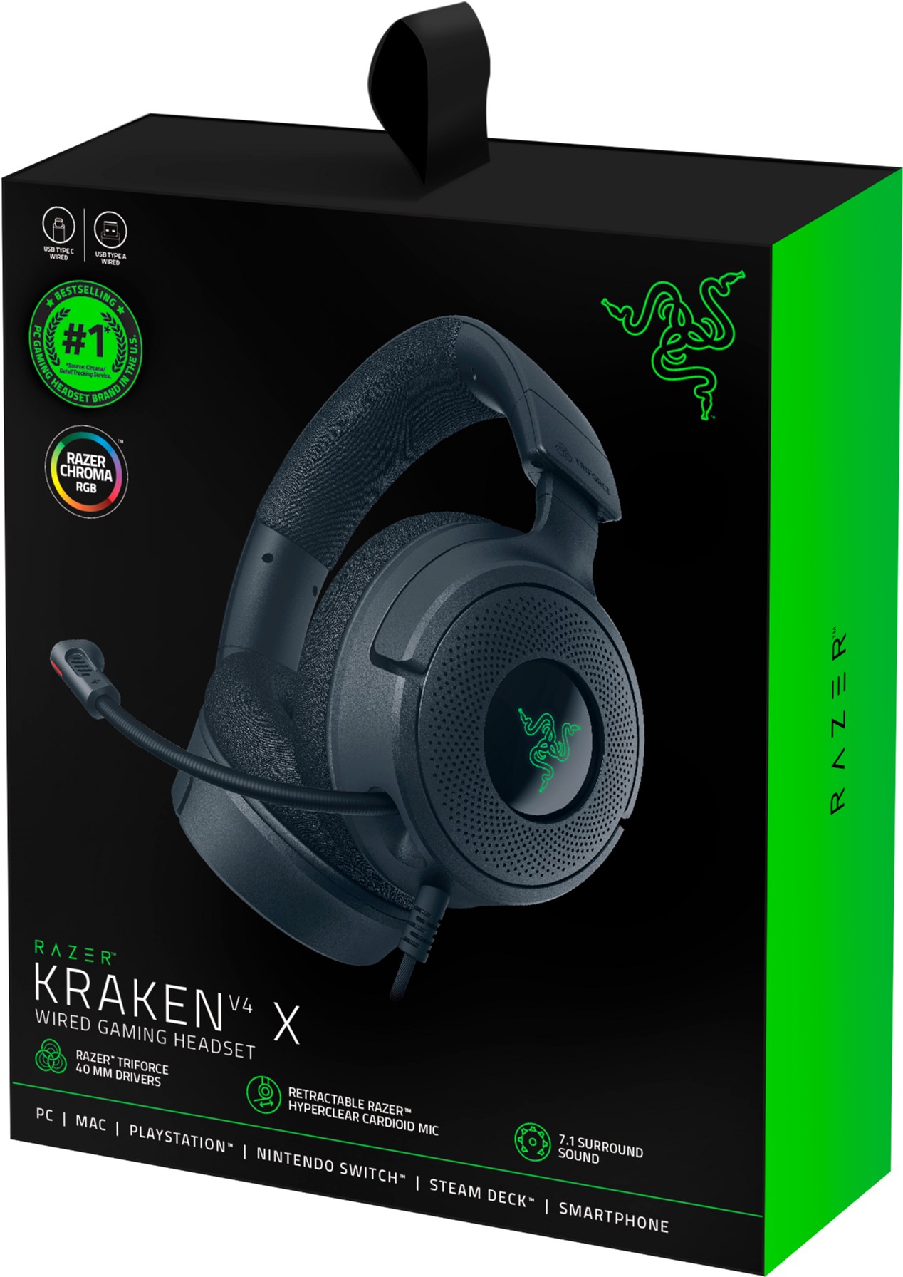 Гарнітура Razer Kraken V4 X (RZ04-05180100-R3M1)