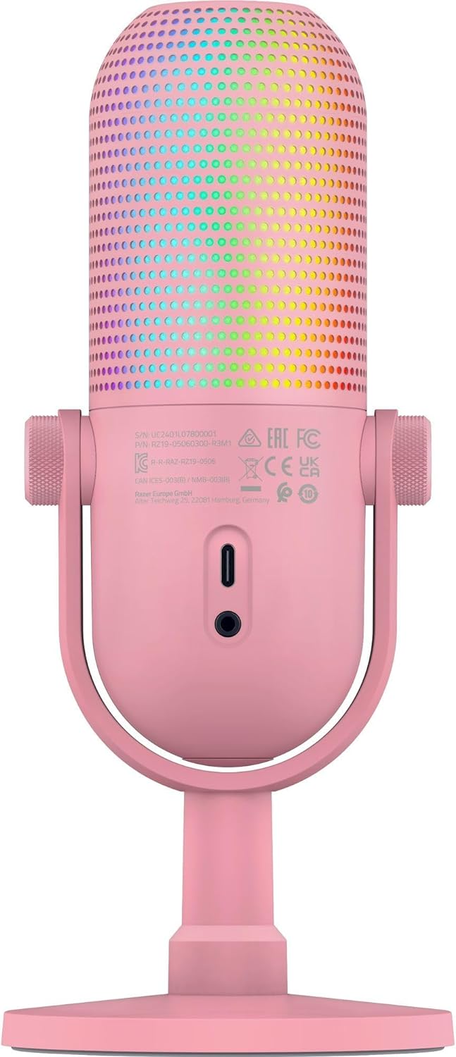 Мікрофон Razer Seiren V3 Chroma Quartz (RZ19-05060300-R3M1)