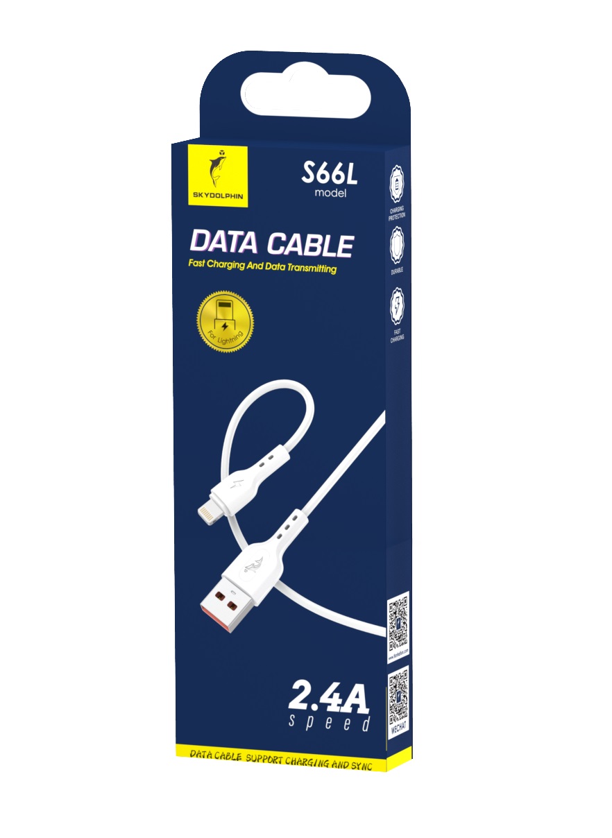 Кабель SkyDolphin S66L 2.4A Білий