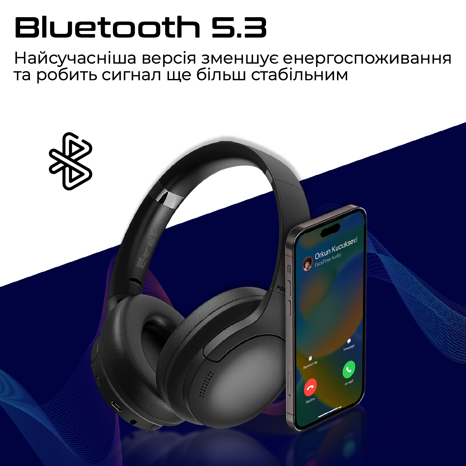 Bluetooth-гарнітура Promate LaBoca-Pro Black