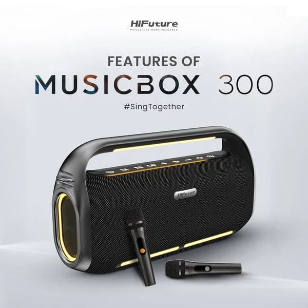 фото Портативна колонка HiFuture MusicBox 300 Black (musicbox300.black)