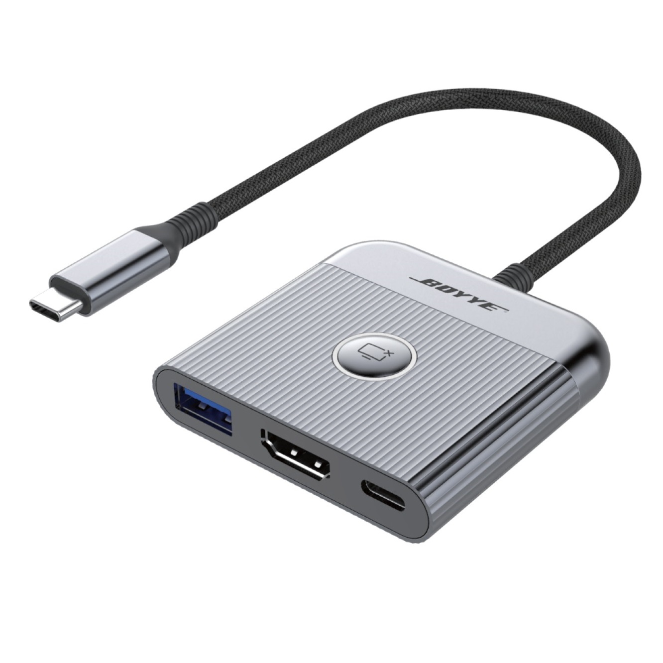 Концентратор Boyye USB-C 3-в-1 (UC-321)