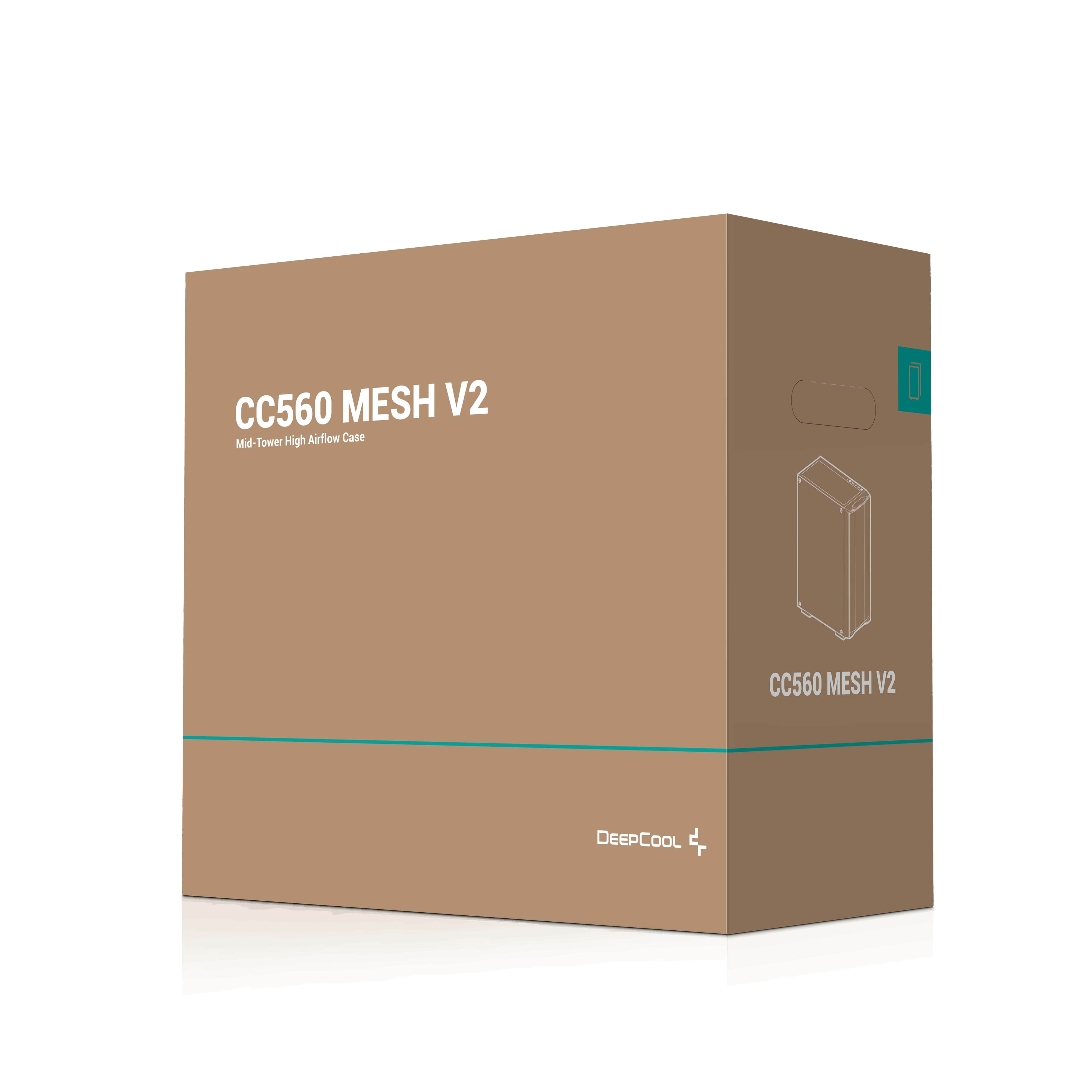 Корпус DeepCool CC560 Mesh V2 Black (R-CC560-BKAMA4-G-2) без БЖ