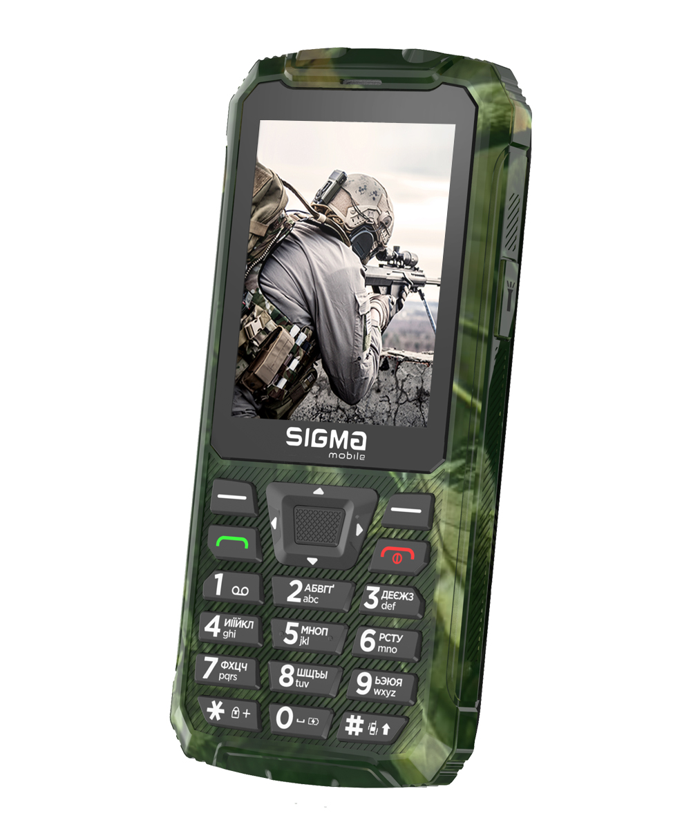 Мобильный телефон Sigma mobile X-treme PR68 Type-C Dual Sim Khaki (4827798122426)