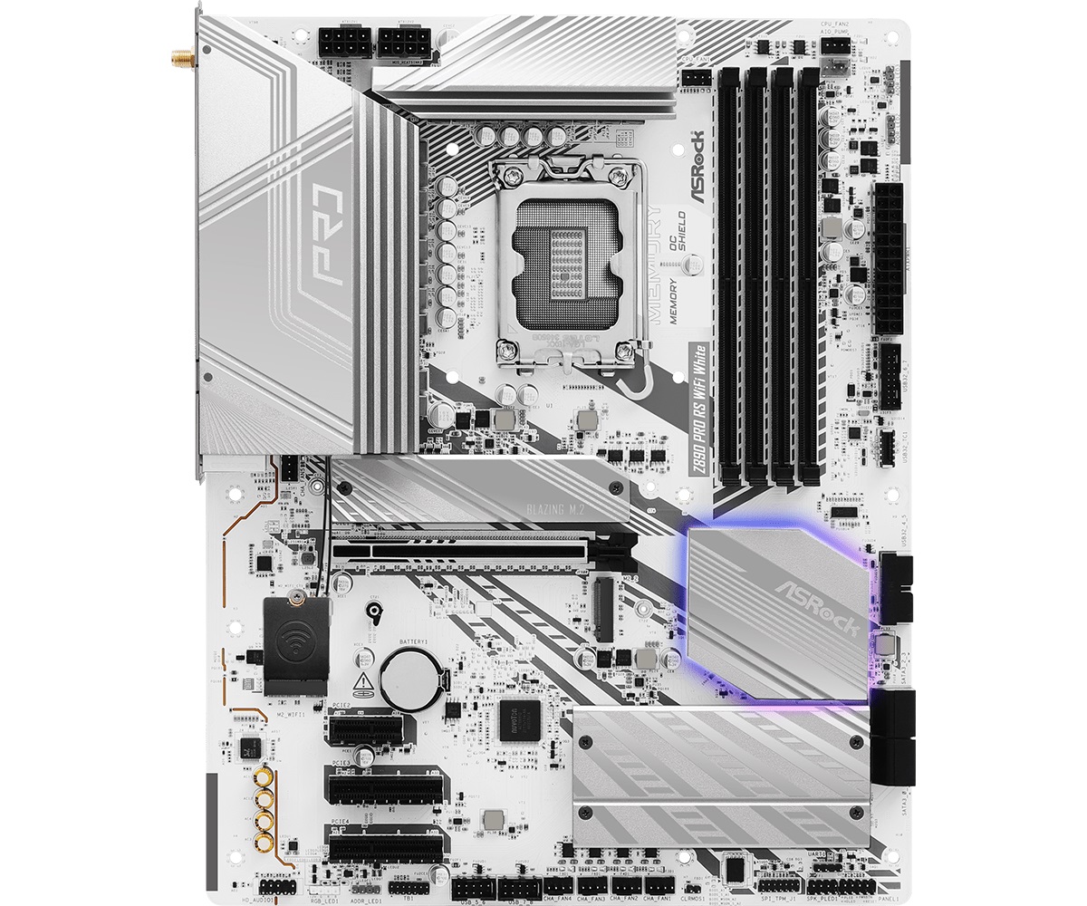 Материнська плата ASRock Z890 Pro RS WiFi White Socket 1851