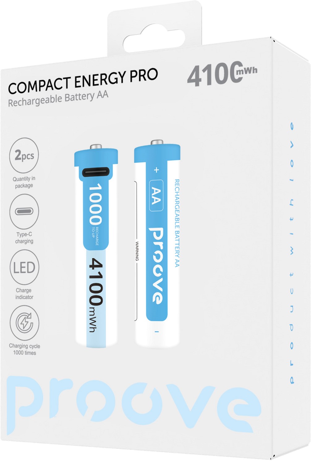 Аккумуляторы Proove Compact Energy Pro AA/HR06 NI-MH 2700 mAh BL 2 шт Аккумуляторы Proove Compact Energy Pro AA/HR06 NI-MH 2700 mAh BL 2 шт