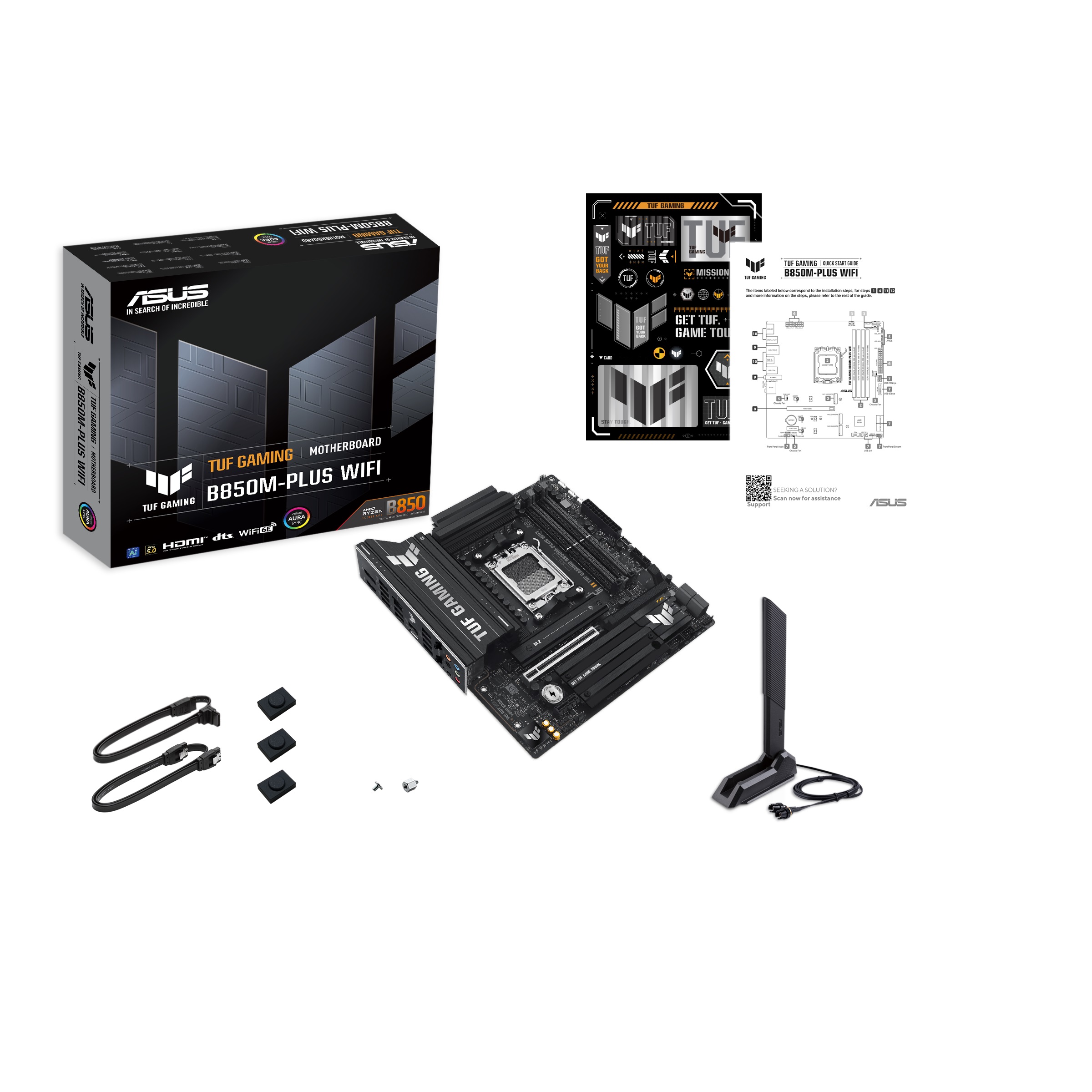 Материнська плата Asus TUF Gaming B850M-Plus WiFi Socket AM5