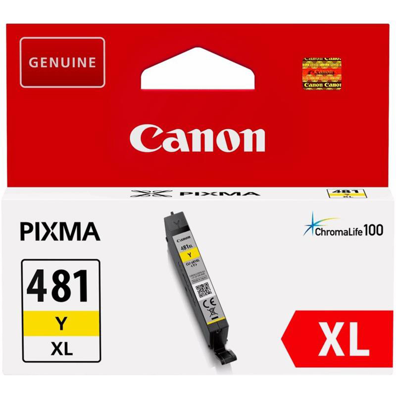 Картридж Canon (CLI-481XL) Pixma TS6140/8140/9140/TR8540/7540 (2046C001) Yellow