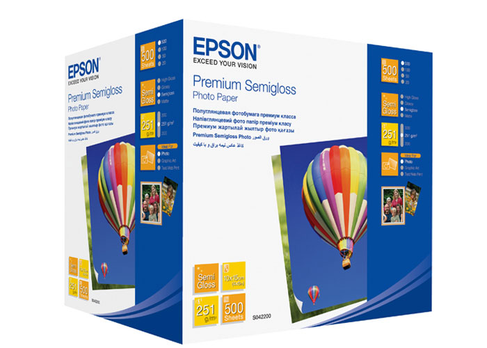 Фотобумага EPSON Premium Semiglossy Photo Paper полуглянцевая 251г/м2 