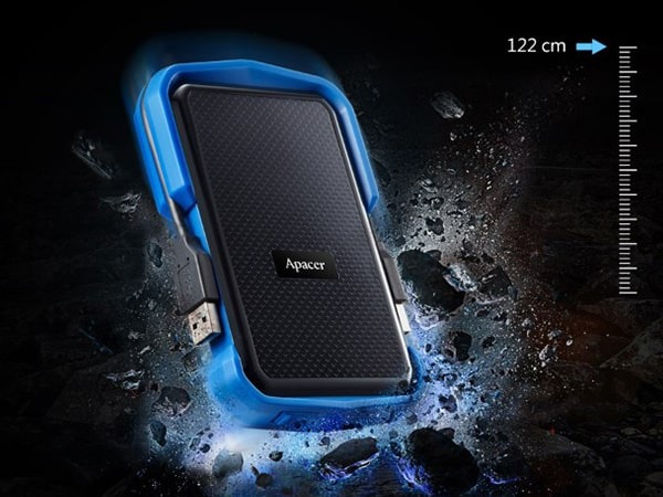 Зовнішній жорсткий диск 2.5" USB 1.0TB Apacer Apacer AC631 Black/Blue (AP1TBAC631U-1)