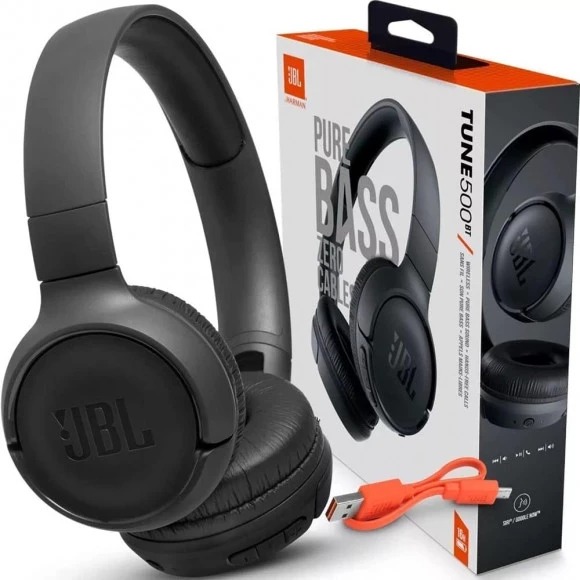 Bluetooth-гарнітура JBL Tune 500BT Black (JBLT500BTBLK)