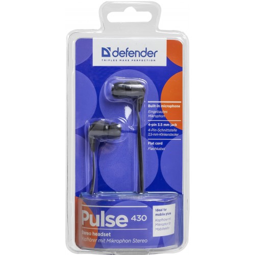Гарнитура Defender Pulse 430 Black/Grey (63430) Гарнитура Defender Pulse 430 Black/Grey (63430)