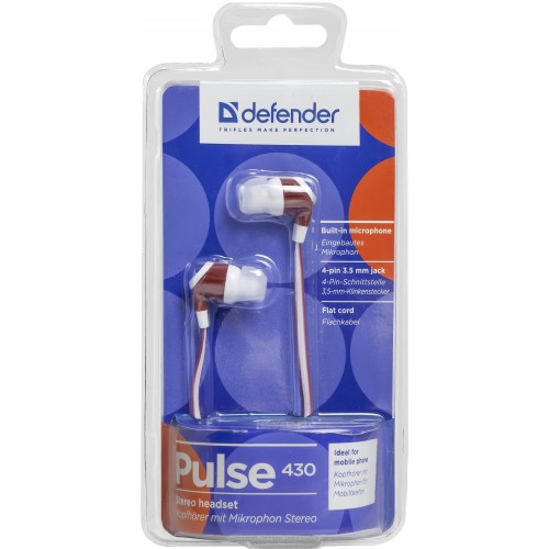 Гарнитура Defender Pulse 430 White/Red (63433) Гарнитура Defender Pulse 430 White/Red (63433)