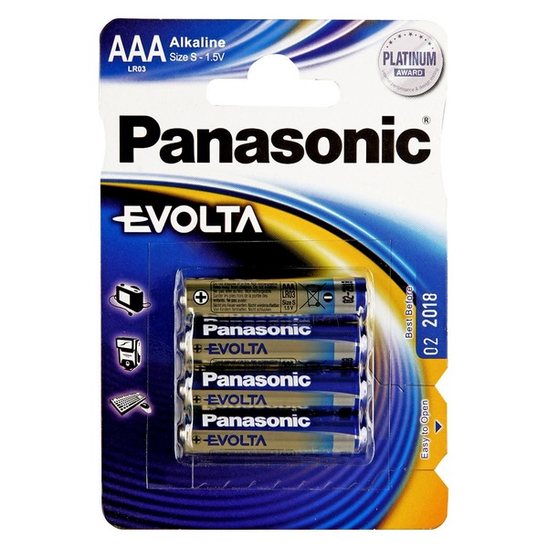 Батарейка Panasonic Evolta AAA/LR03 BL 4 шт