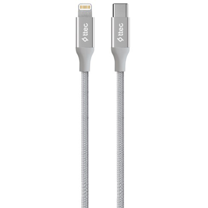 Кабель Ttec AlumiCable USB-C - Lightning Power Delivery 1.5 м Сріблястий