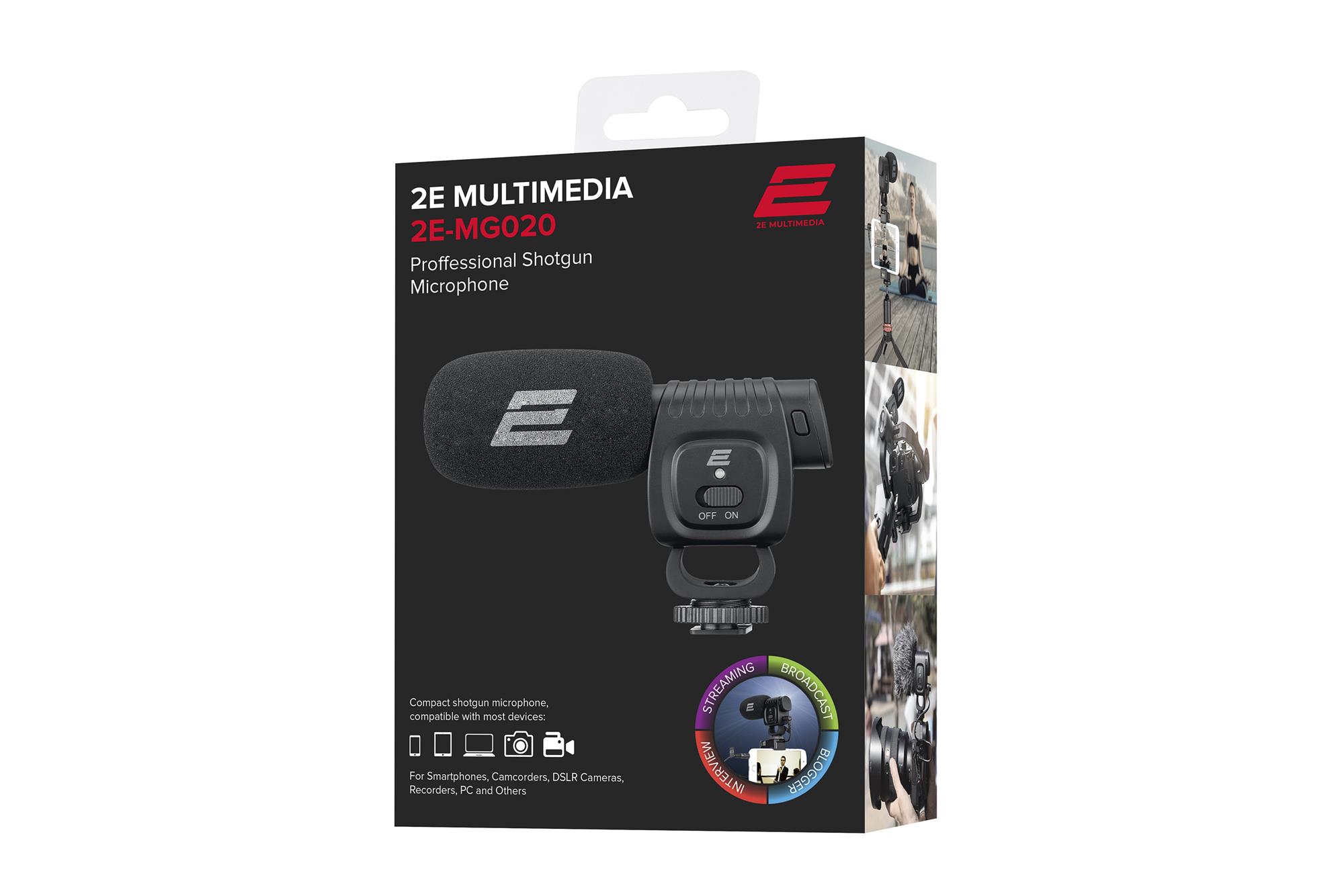 Мікрофон-гармата 2E MG020 Shoutgun Pro Мікрофон-гармата 2E MG020 Shoutgun Pro