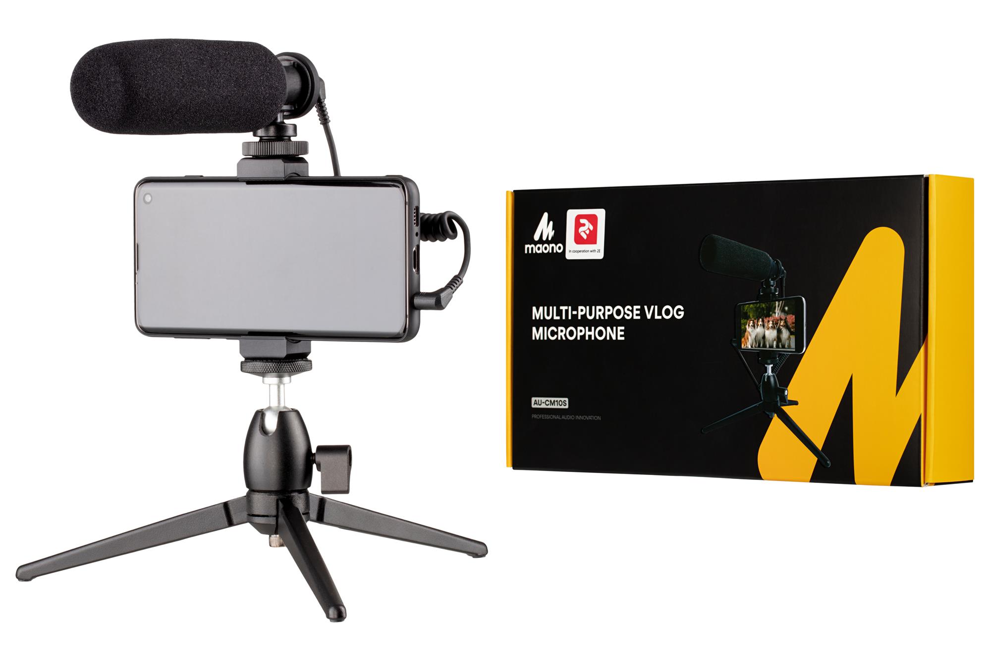 Мікрофон з триподом для мобільних пристроїв 2Е MM011 Vlog KIT Мікрофон з триподом для мобільних пристроїв 2Е MM011 Vlog KIT