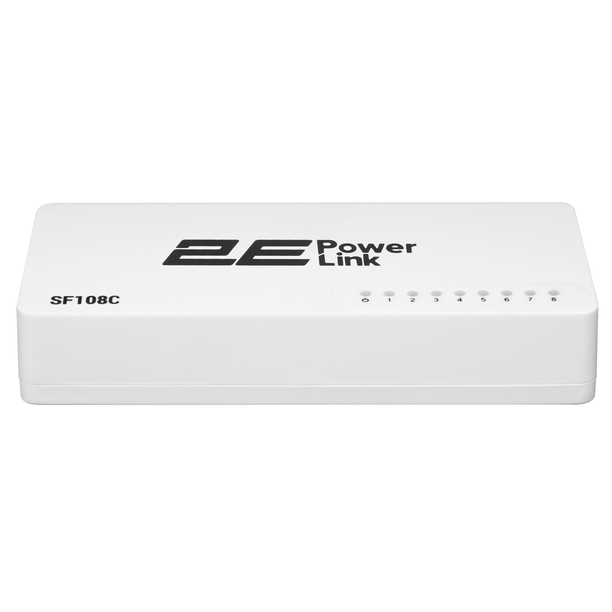 фото Комутатор некерований 2E PowerLink SF108C (2E-SF108C)