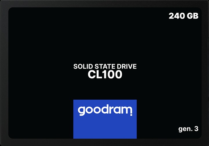 Накопичувач SSD  240GB Goodram CL100 GEN.3 2.5" SATAIII 3D TLC (SSDPR-CL100-240-G3)