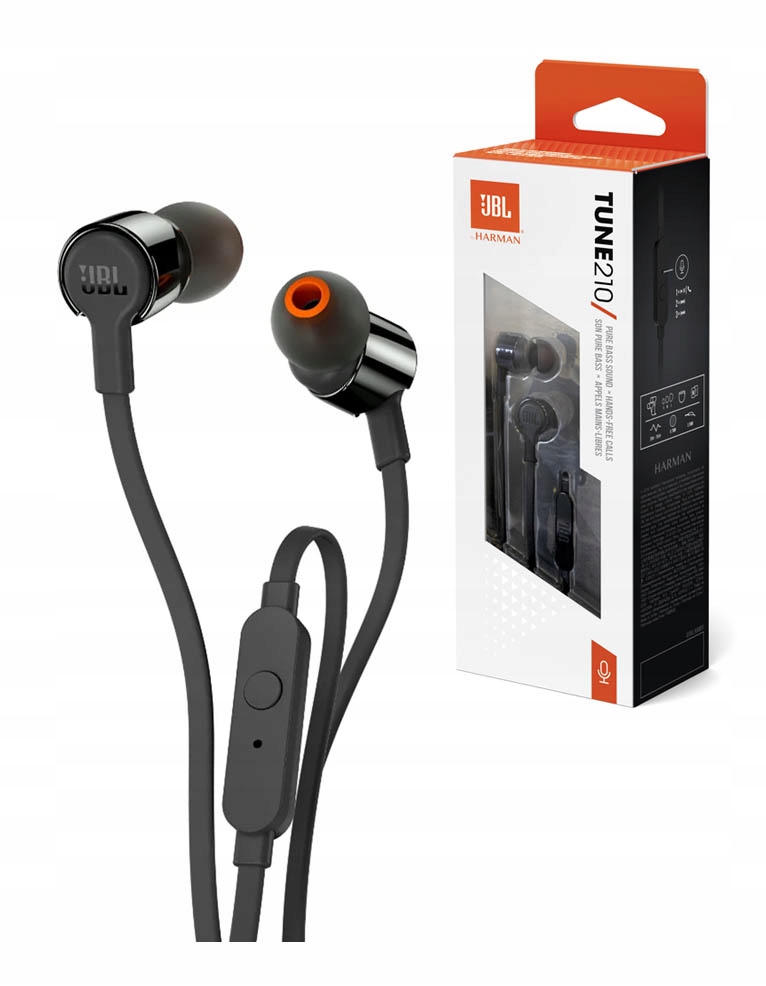 Гарнітура JBL T210 Black (JBLT210BLK)