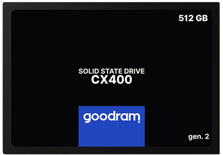 Накопичувач SSD  512GB Goodram CX400 Gen.2 2.5" SATAIII 3D TLC (SSDPR-CX400-512-G2)