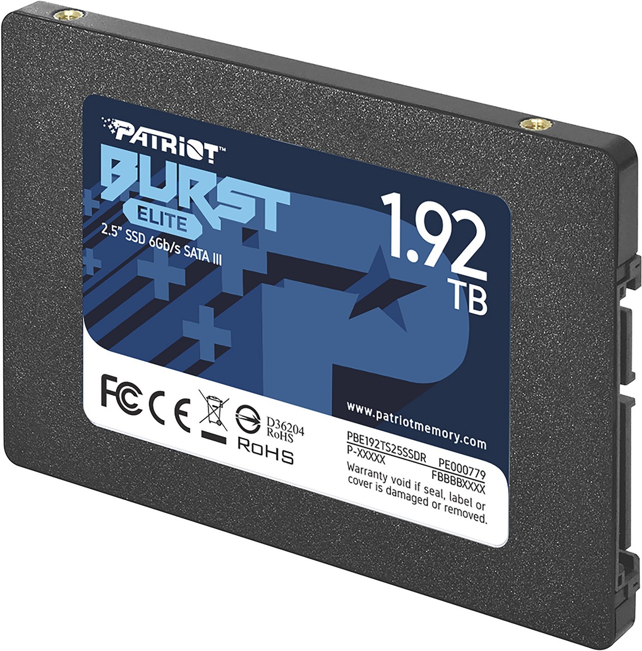 Накопичувач SSD 1.92TB Patriot Burst Elite 2.5" SATAIII TLC (PBE192TS25SSDR)