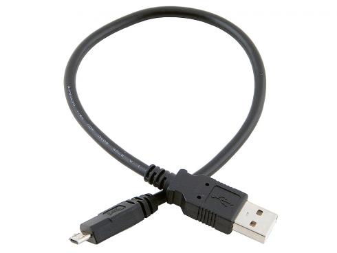 Кабель Atcom USB - micro USB V 2.0 (M/M), 0.8 м, чорний (9174) пакет