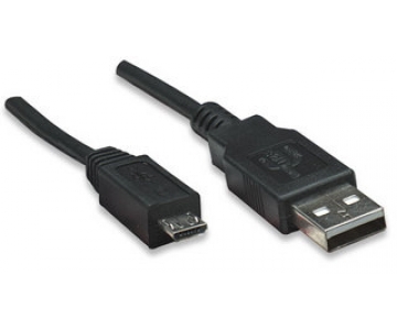 Кабель Atcom USB - micro USB V 2.0 (M/M), 0.8 м, чорний (9174) пакет