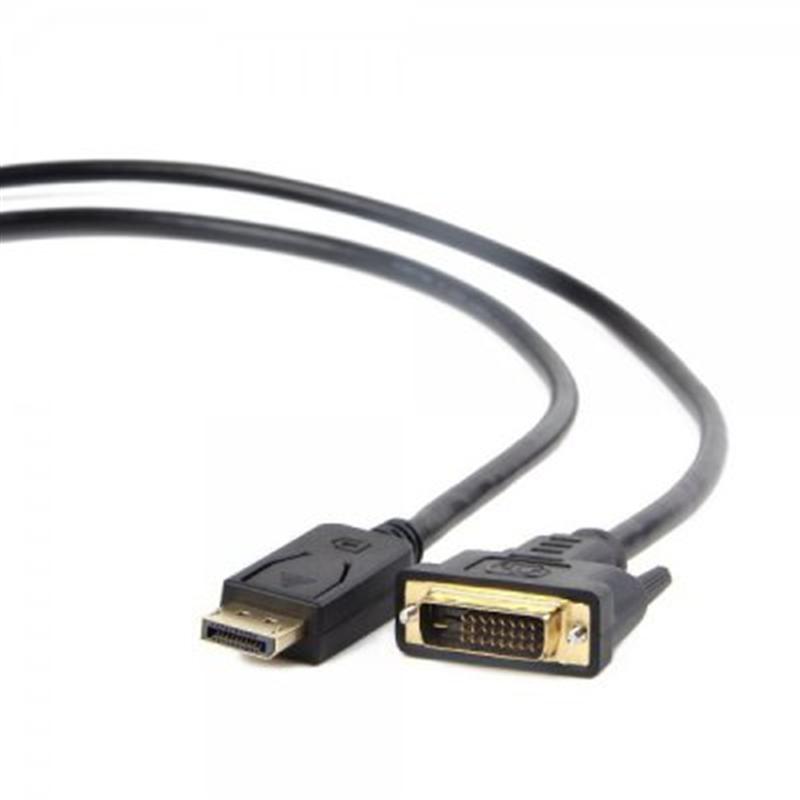 Кабель Cablexpert DisplayPort - DVI (М/М), 1.8 м, чорний (CC-DPM-DVIM-6)