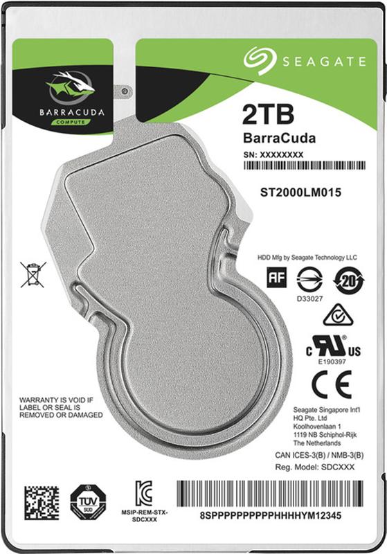 Накопичувач HDD 2.5" SATA 2.0TB Seagate BarraCuda 5400rpm 128MB (ST2000LM015)