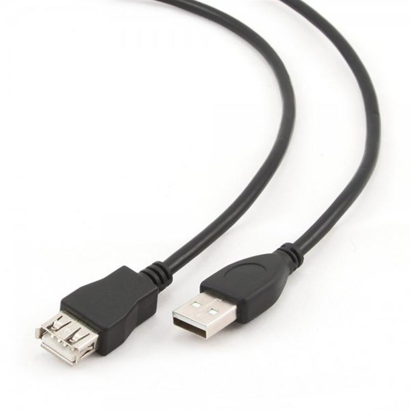 Кабель Cablexpert (CCP-USB2-AMAF-15C) USB2.0(М) - USB2.0(F), Premium, чорний, 4.5 м