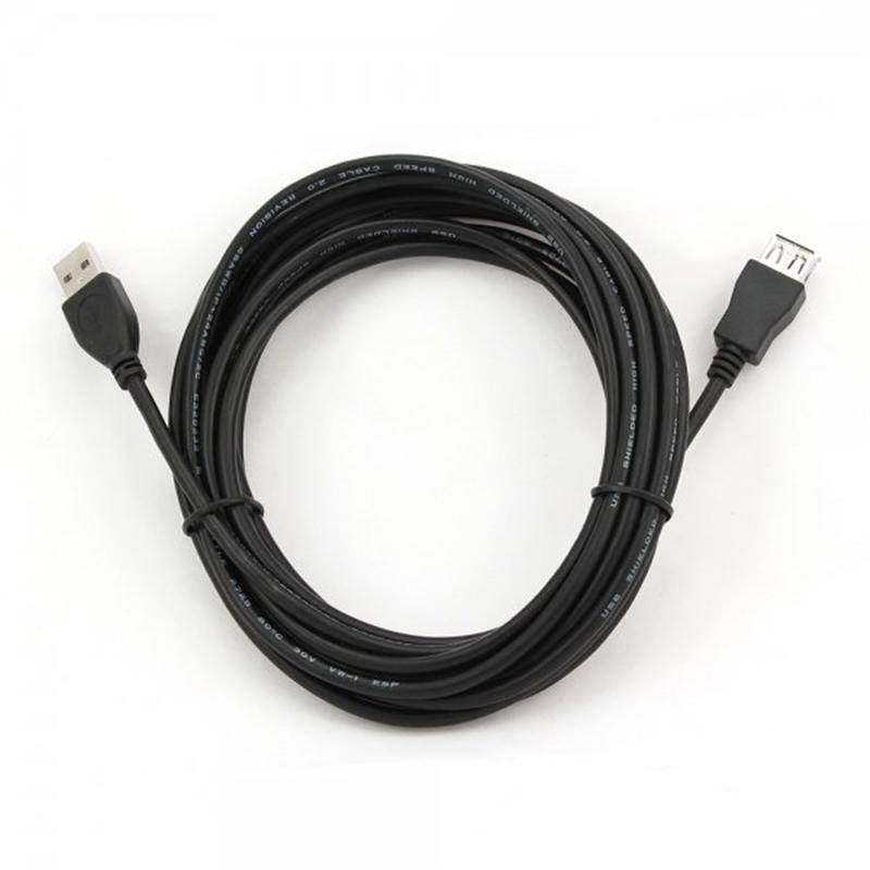 Кабель Cablexpert (CCP-USB2-AMAF-15C) USB2.0(М) - USB2.0(F), Premium, чорний, 4.5 м